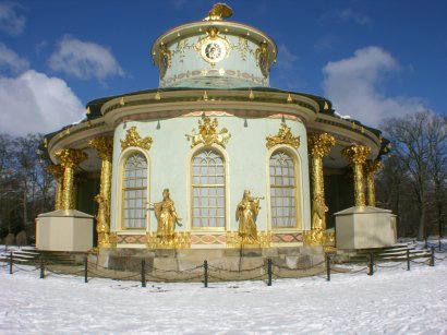 das Chinesische Teehaus im Winter